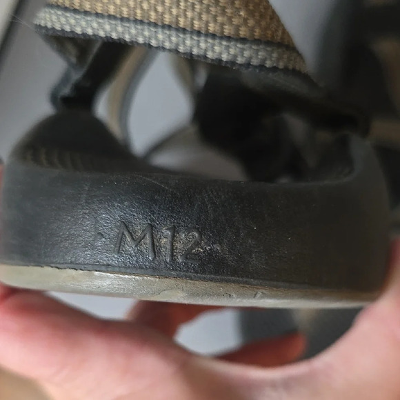 Chaco Black and Tan Mens Sandals Sz 12 - Picture 2 of 6